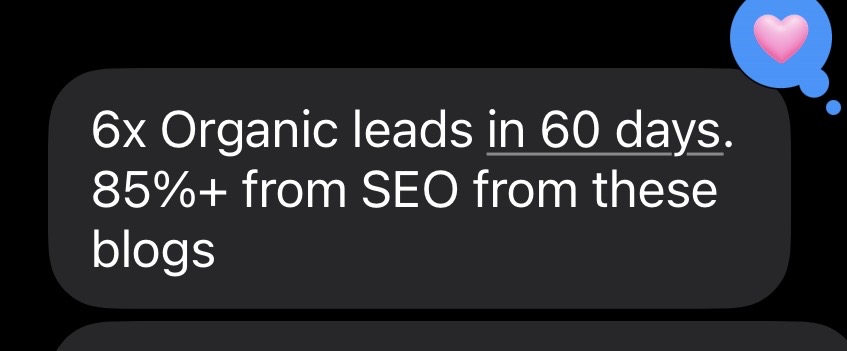 Text message from Champ